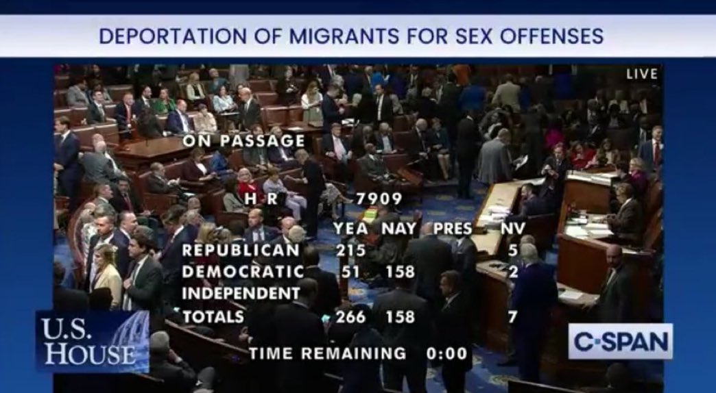 The “Party of Women’s Rights” Votes Against Bill to Deport Rapists